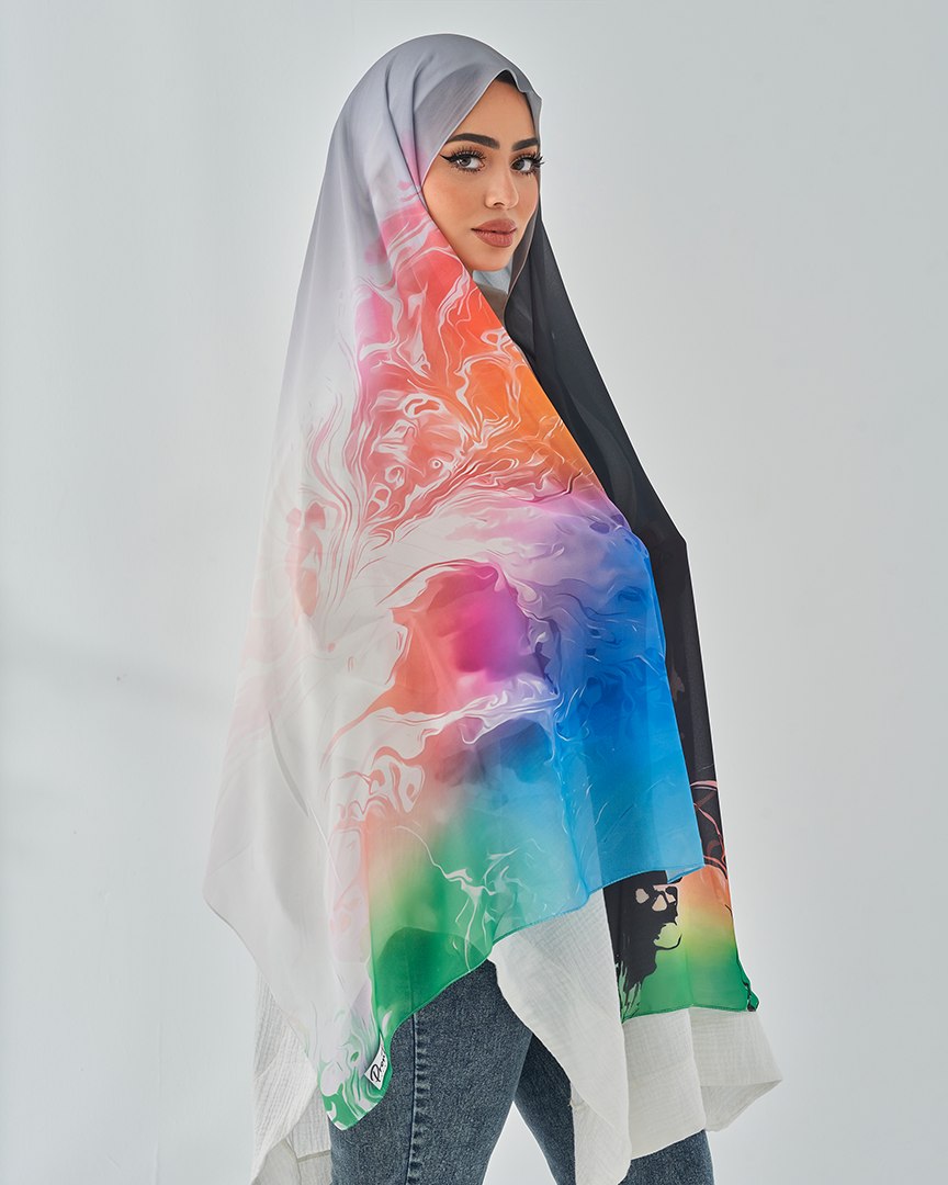 Chiffon Tie Printed