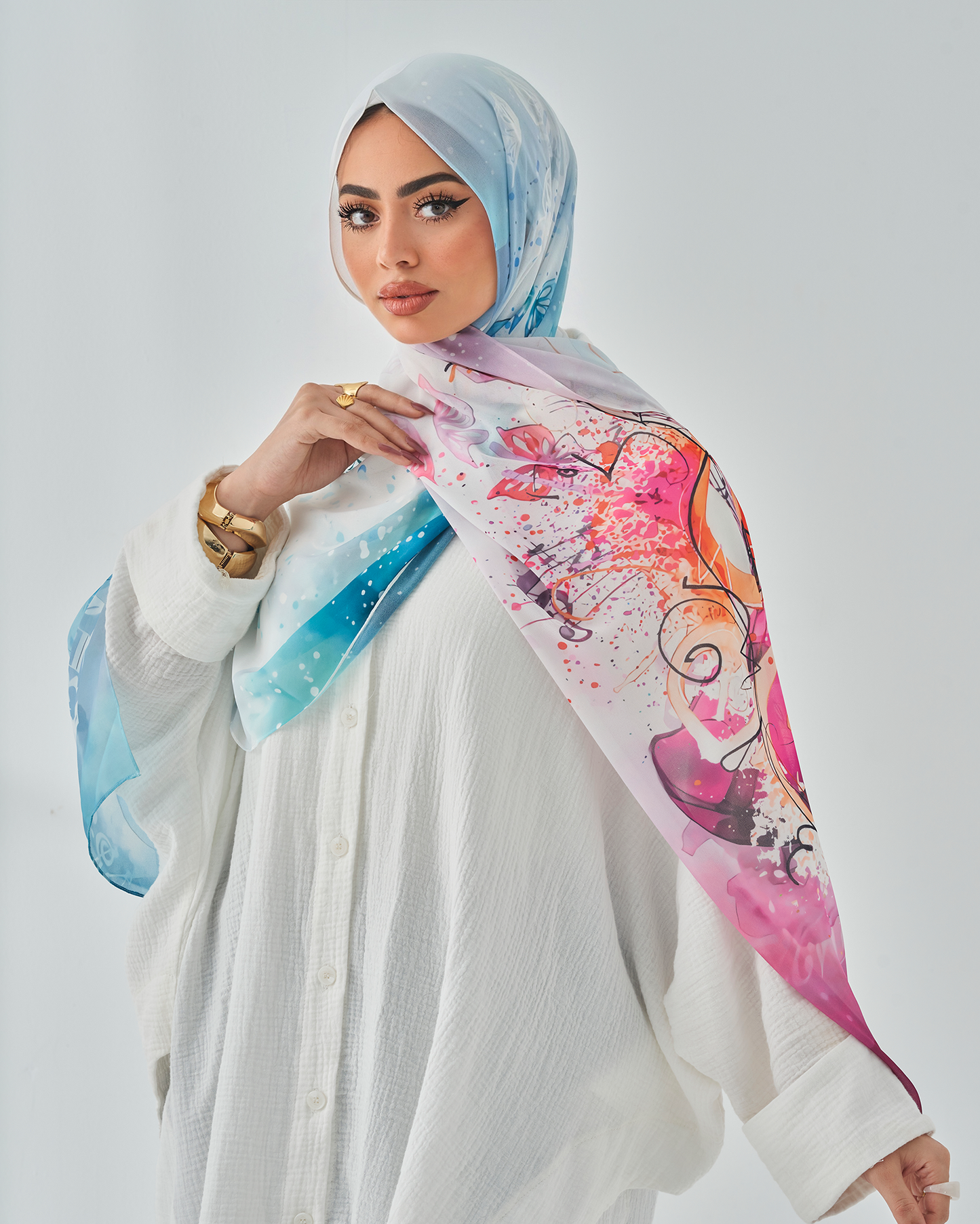 Chiffon Tie Printed