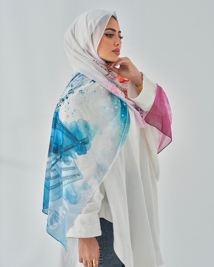 Chiffon Tie Printed