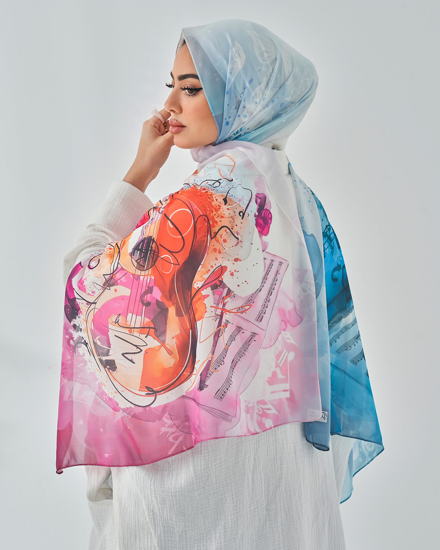 Chiffon Tie Printed