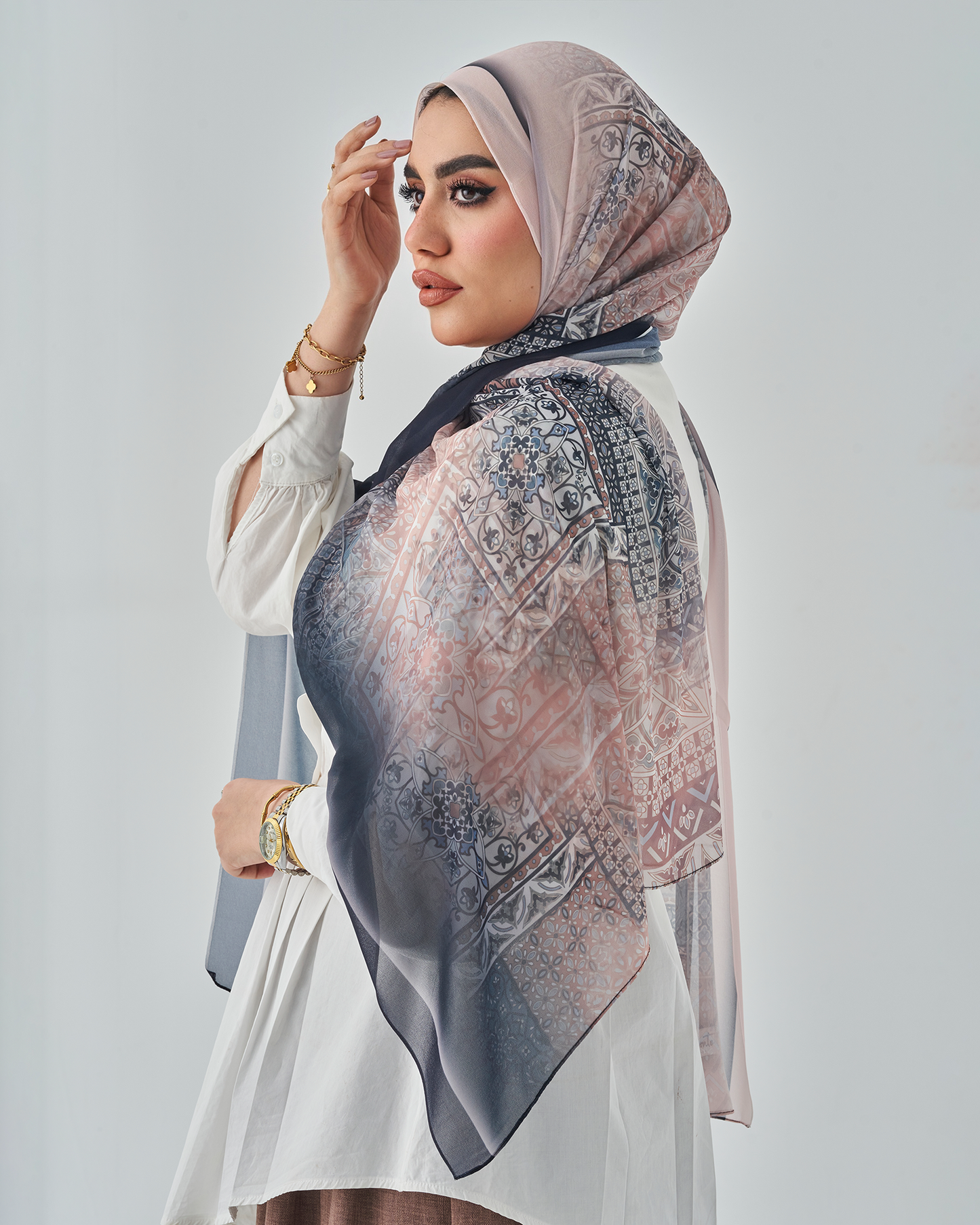 Chiffon Tie Printed