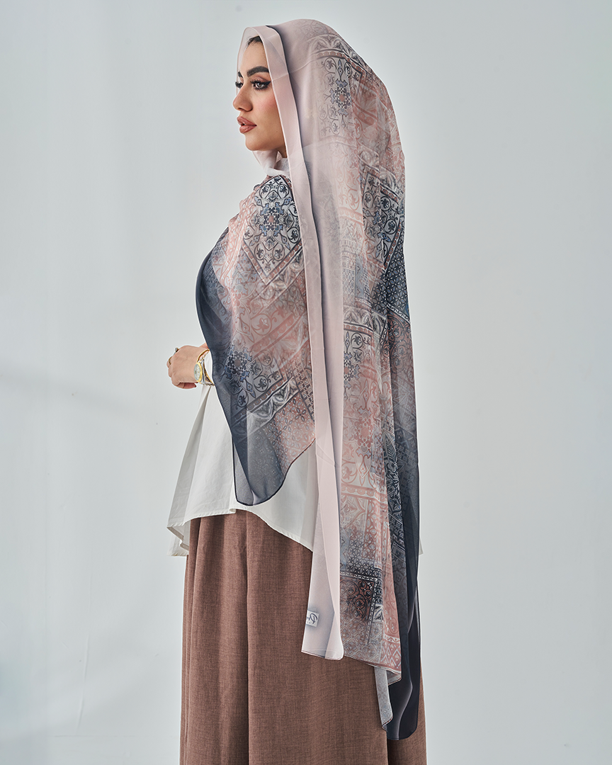 Chiffon Tie Printed