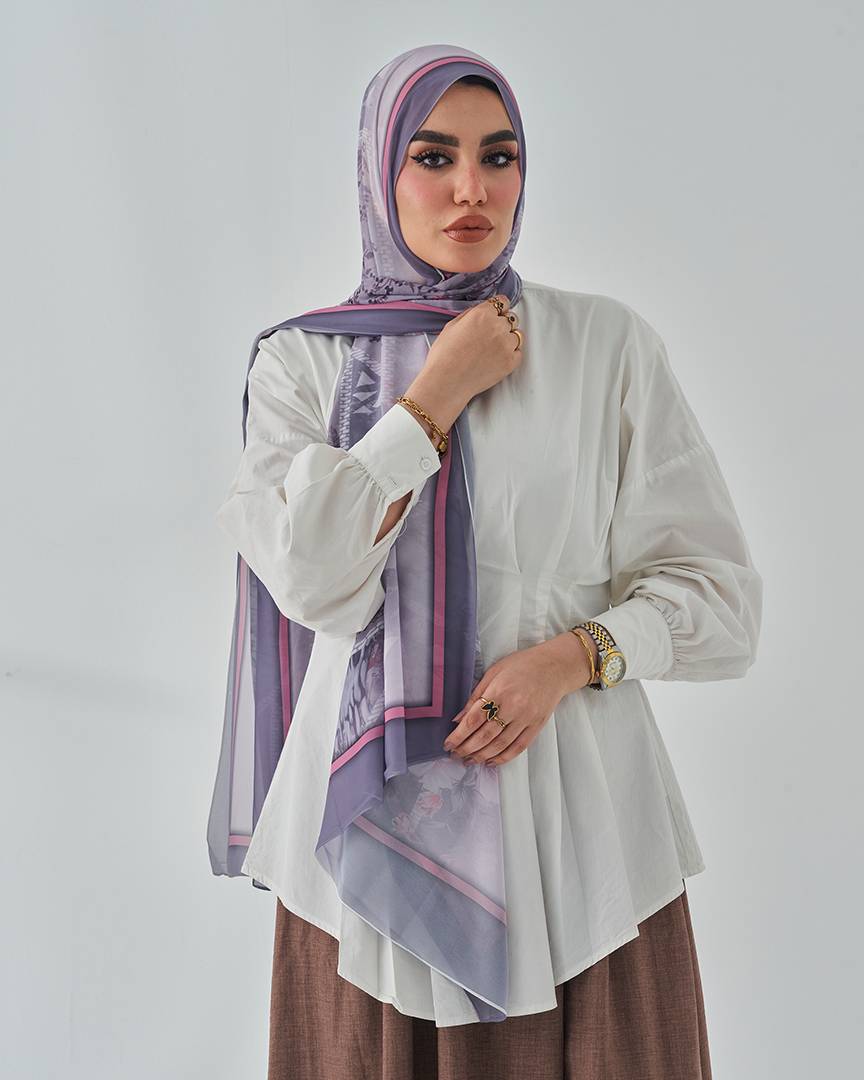 Chiffon Tie Printed