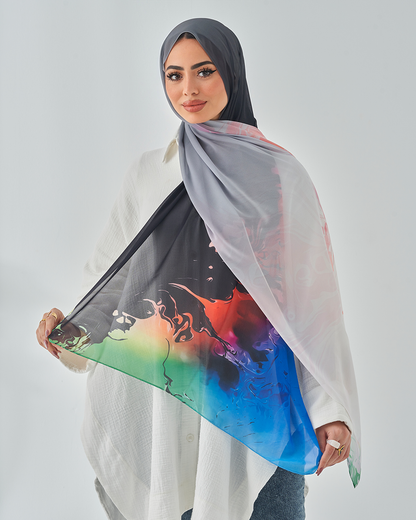 Chiffon Tie Printed