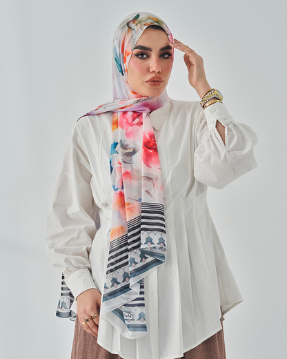 Chiffon Tie Printed
