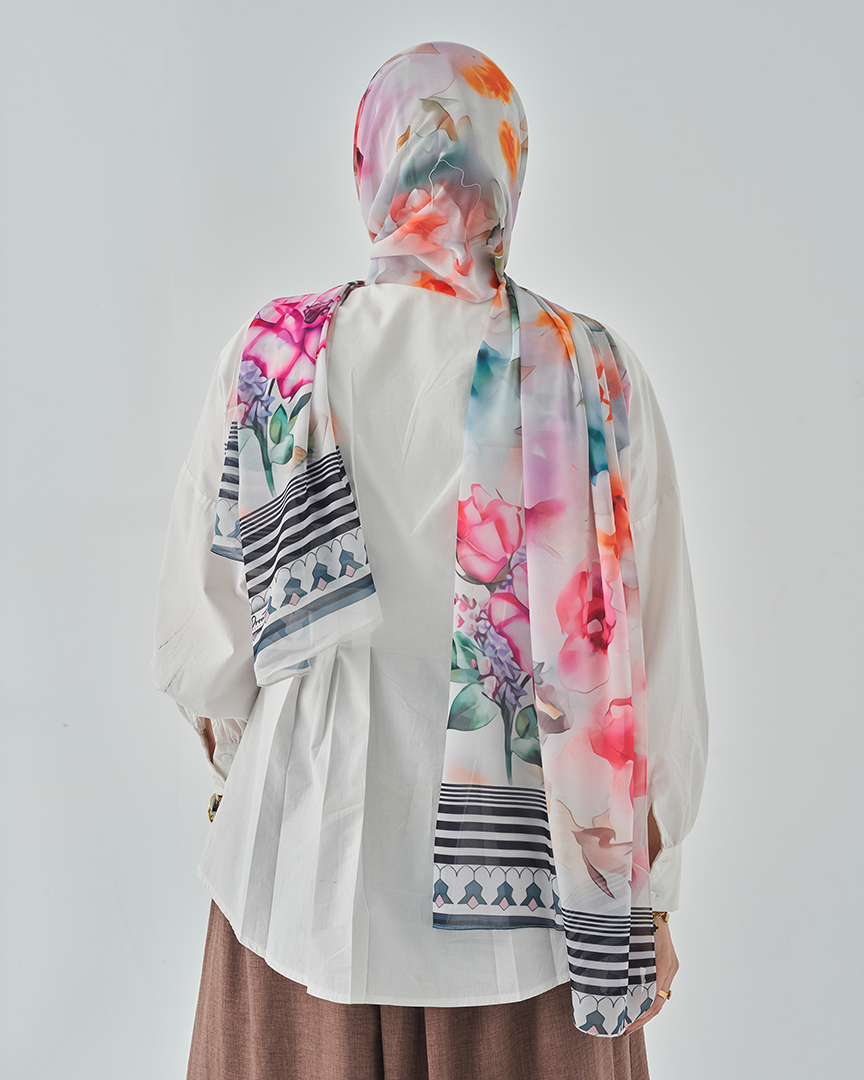Chiffon Tie Printed