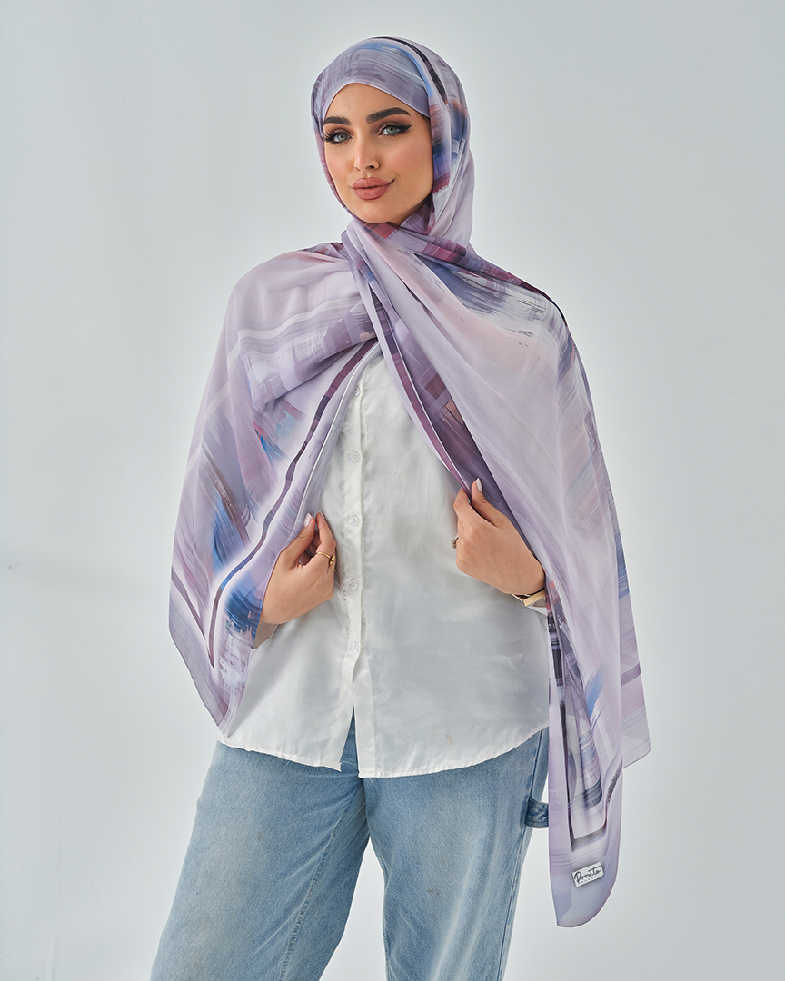 Chiffon Tie Printed