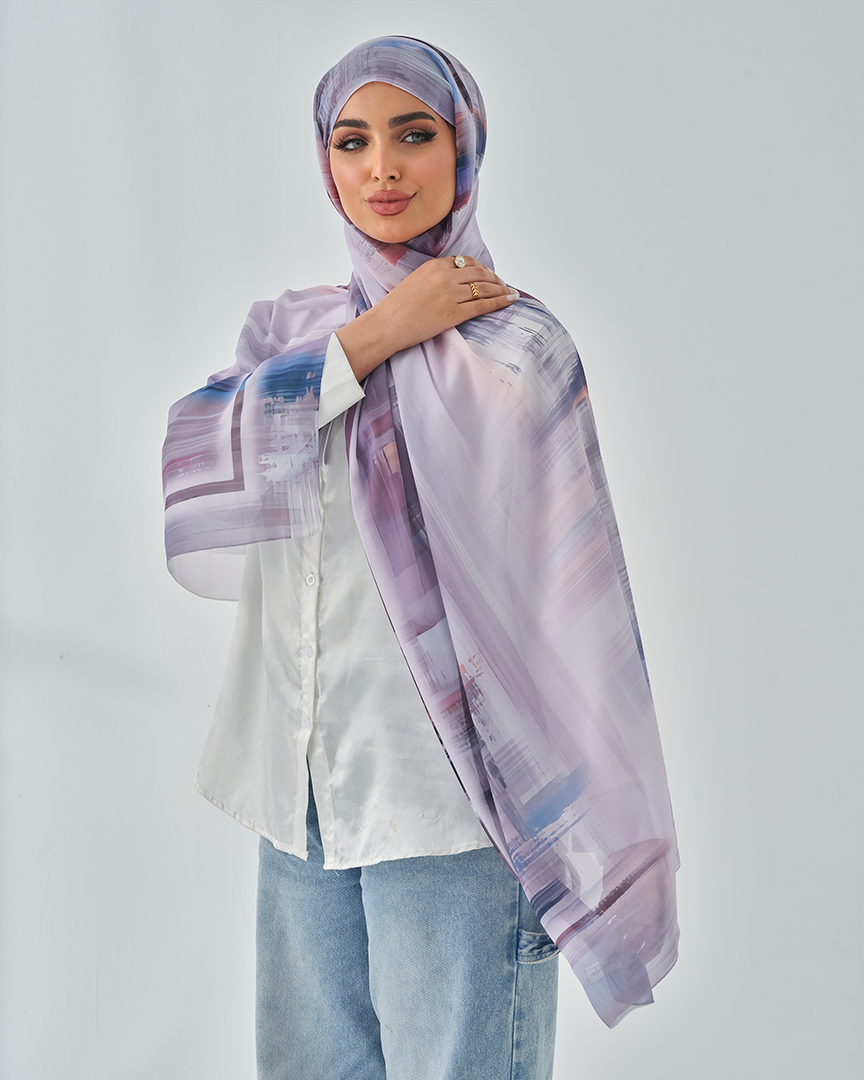Chiffon Tie Printed