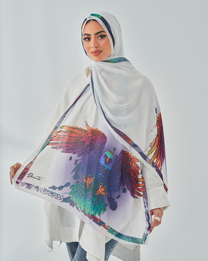 Chiffon Tie Printed