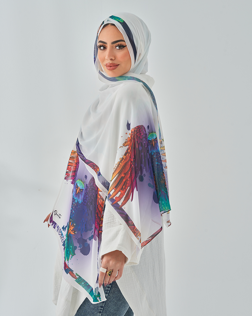 Chiffon Tie Printed