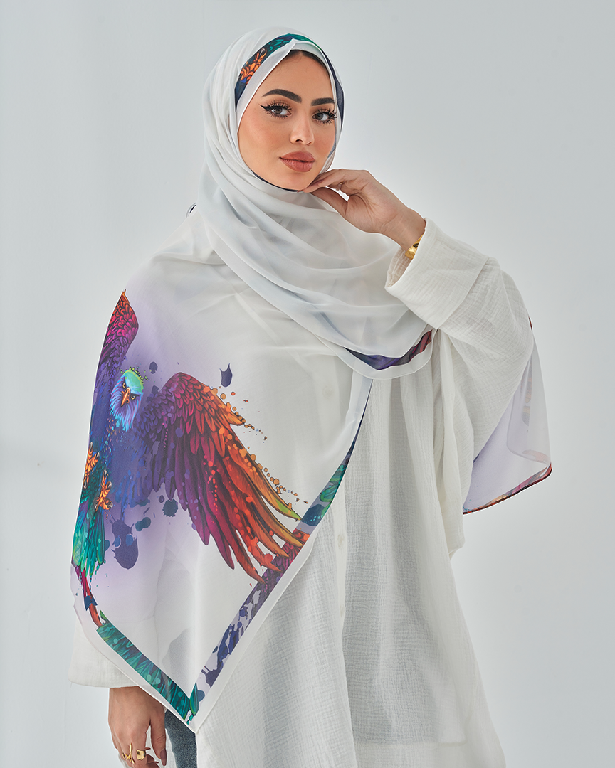 Chiffon Tie Printed