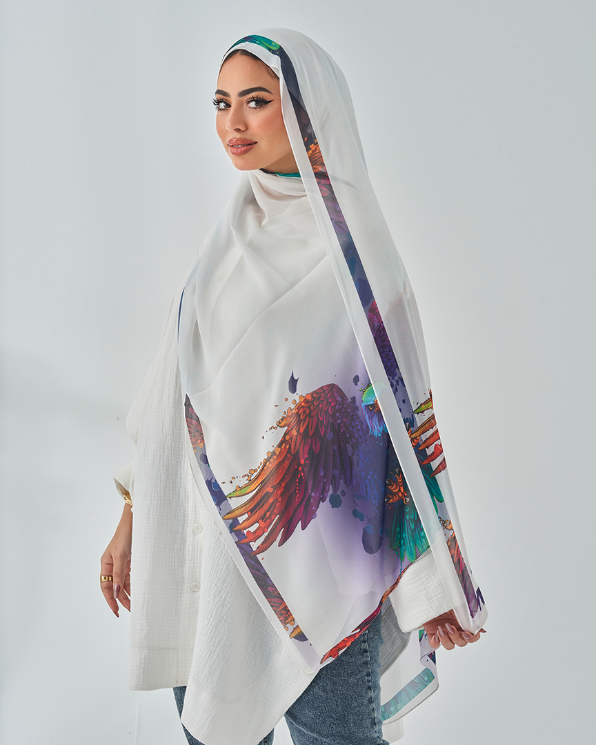 Chiffon Tie Printed