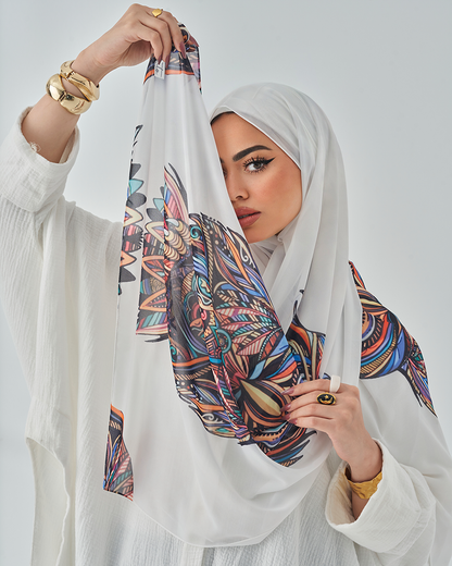 Chiffon Tie Printed