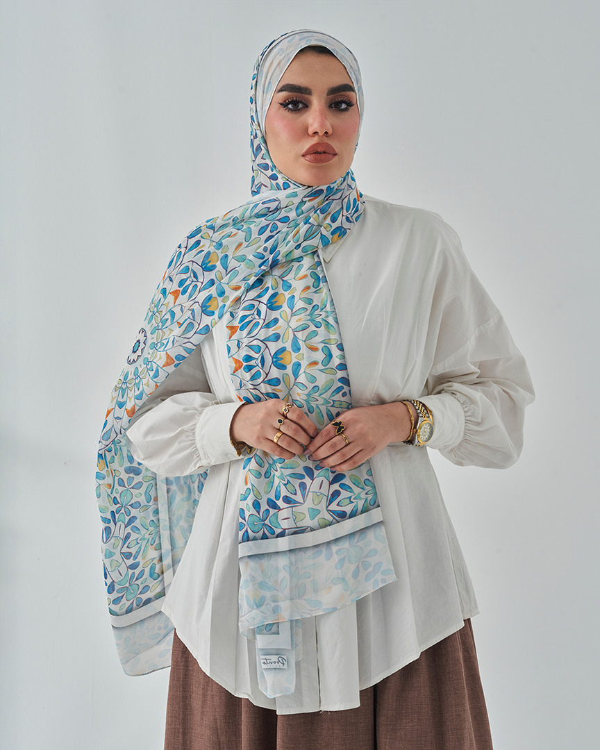 Chiffon Tie Printed