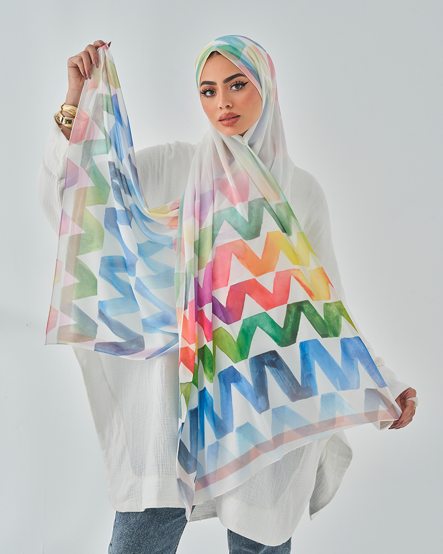 Chiffon Tie Printed