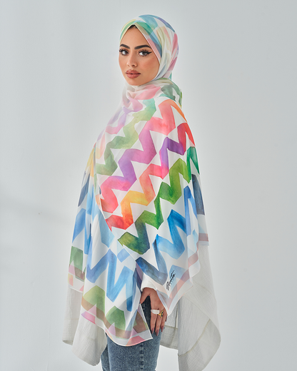 Chiffon Tie Printed
