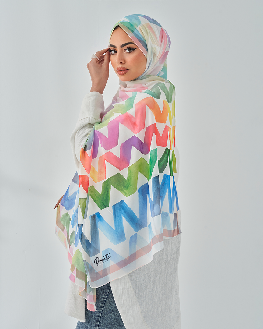 Chiffon Tie Printed
