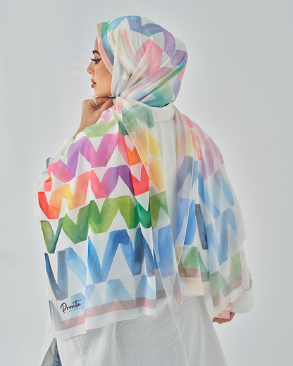 Chiffon Tie Printed