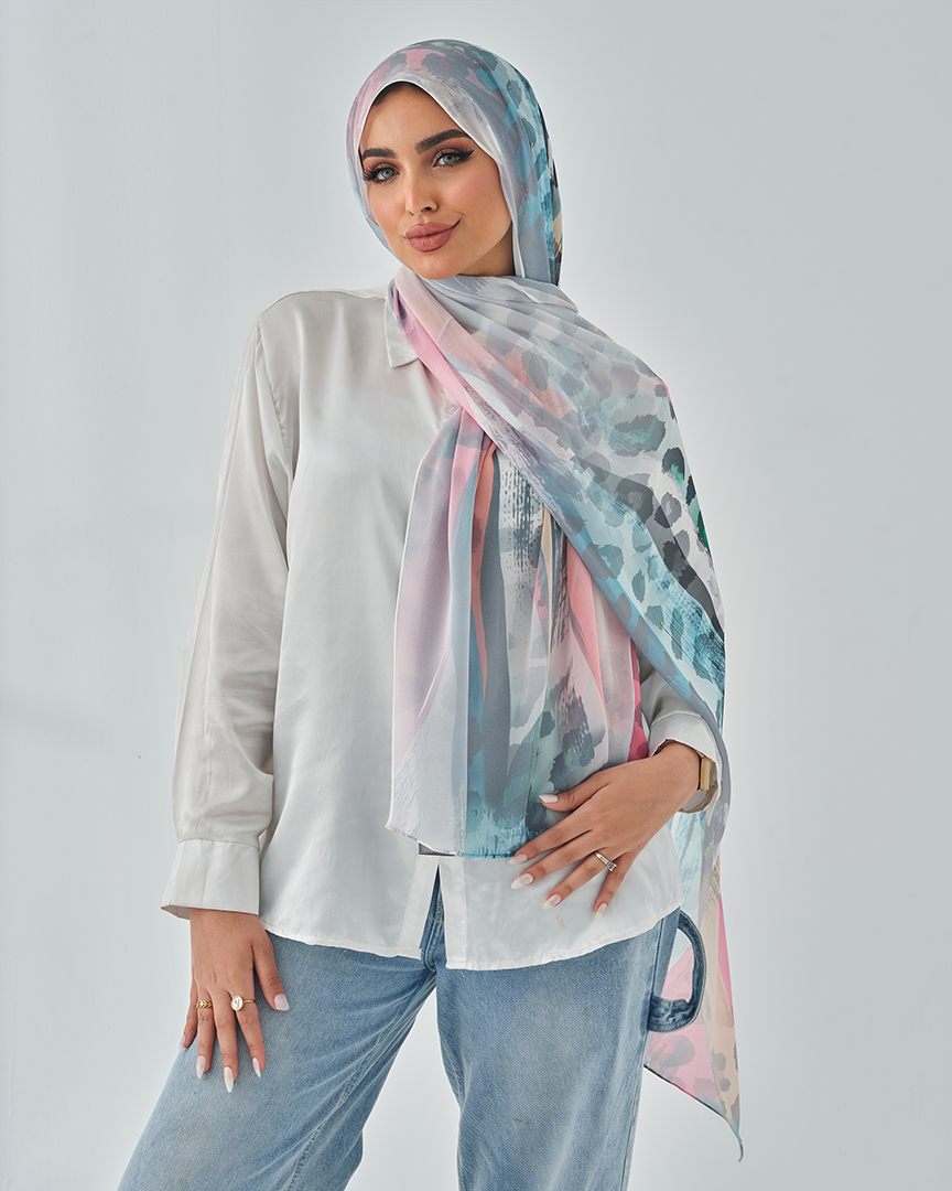 Chiffon Tie Printed