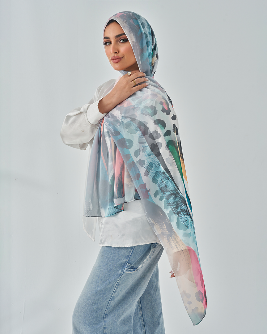 Chiffon Tie Printed