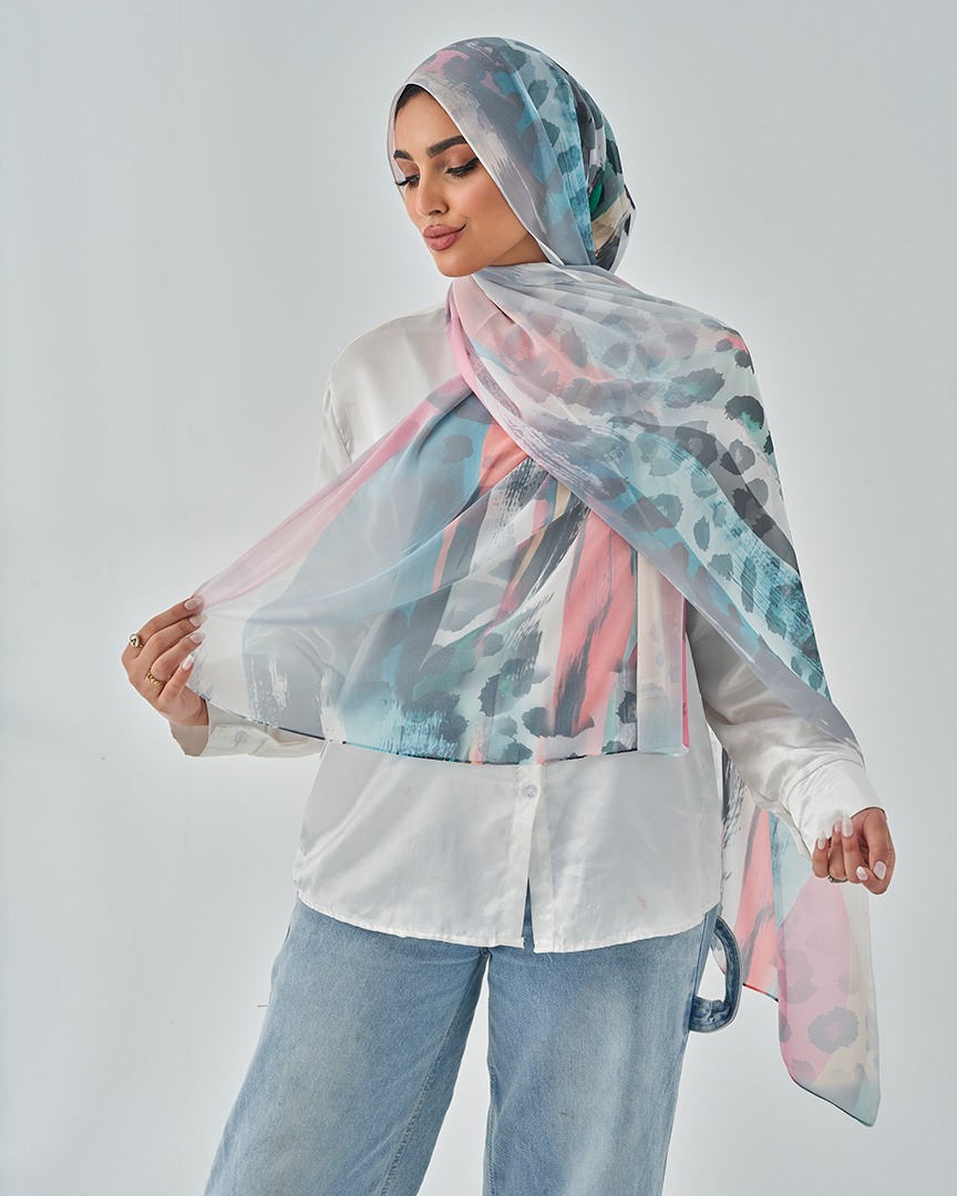 Chiffon Tie Printed