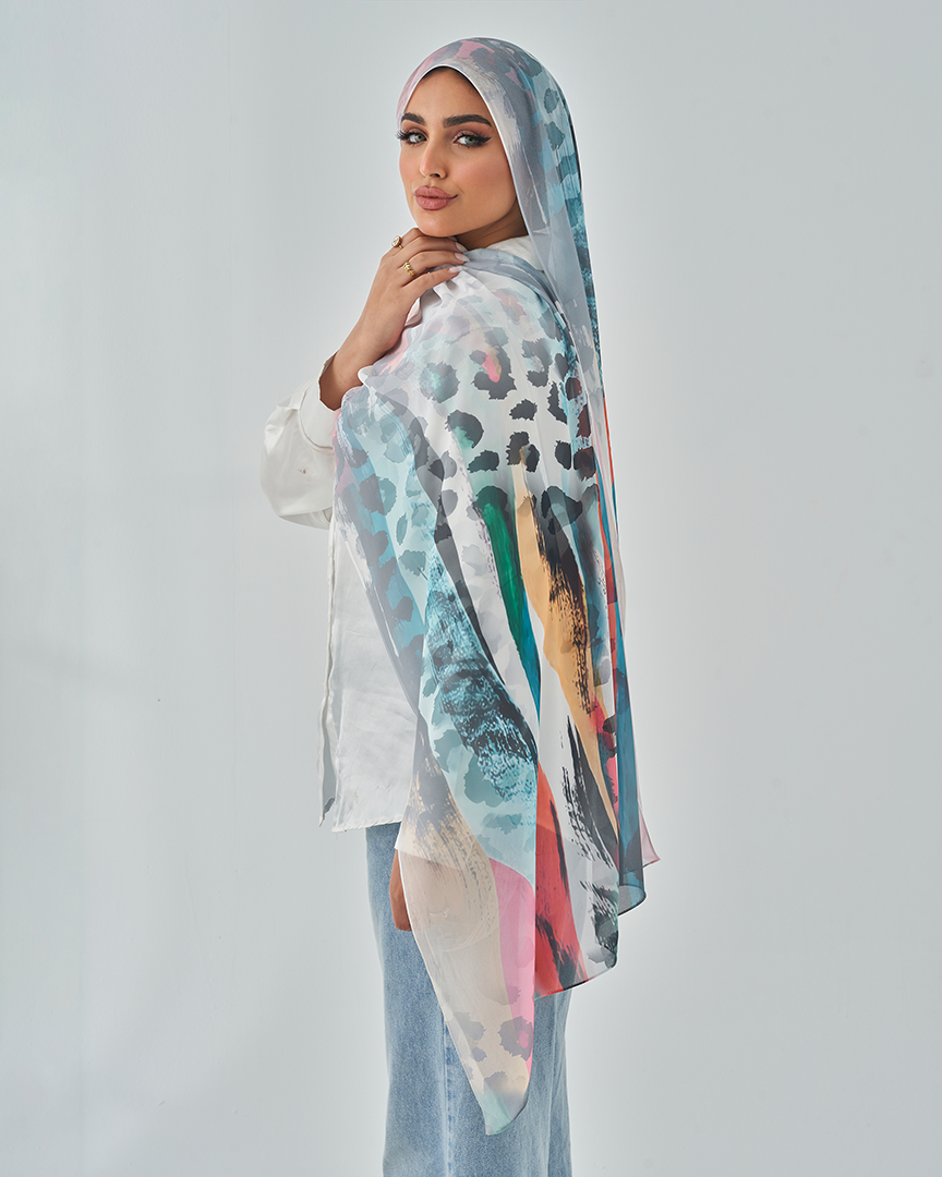 Chiffon Tie Printed