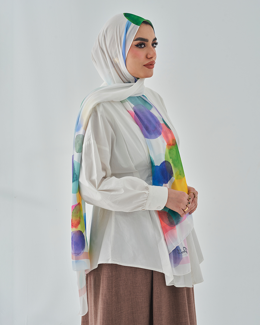 Chiffon Tie Printed