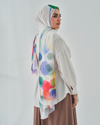 Chiffon Tie Printed