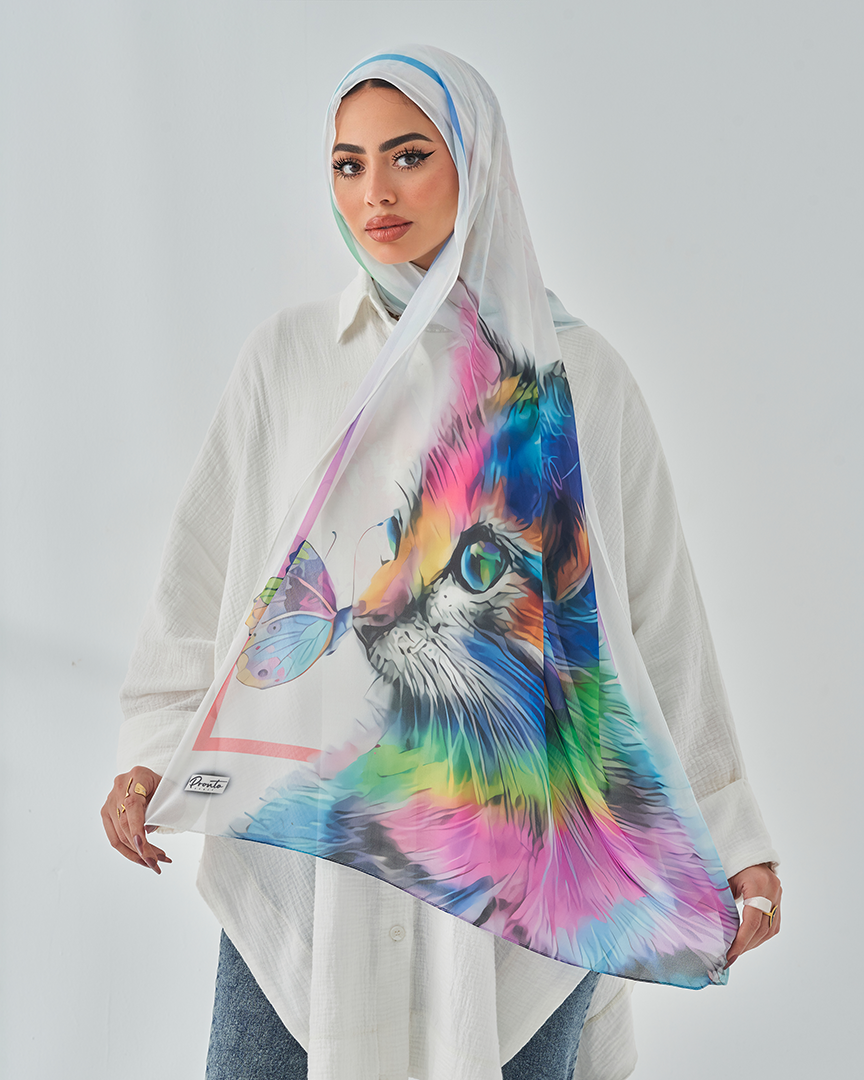 Chiffon Tie Printed