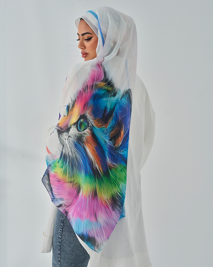 Chiffon Tie Printed