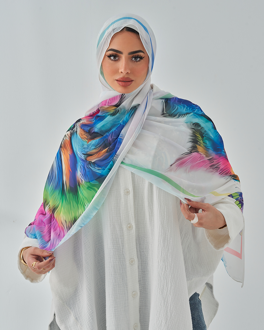 Chiffon Tie Printed