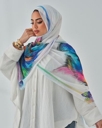Chiffon Tie Printed