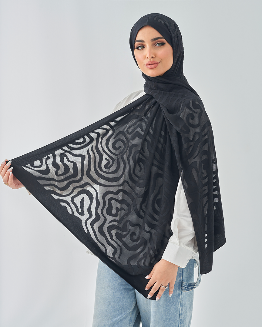 Chiffon Tie Jakar Devore
