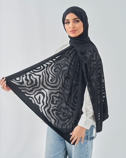 Chiffon Tie Jakar Devore