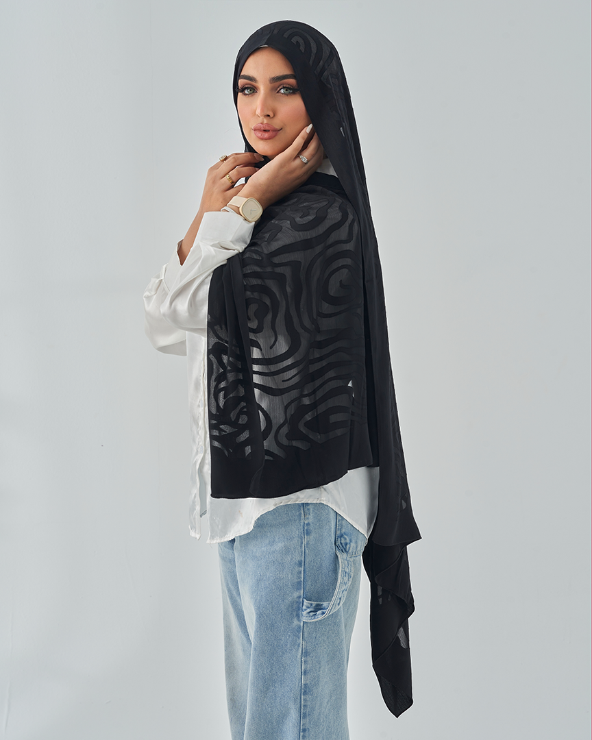 Chiffon Tie Jakar Devore