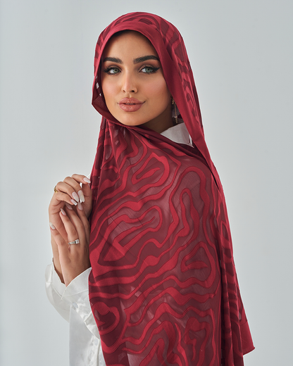 Chiffon Tie Jakar Devore