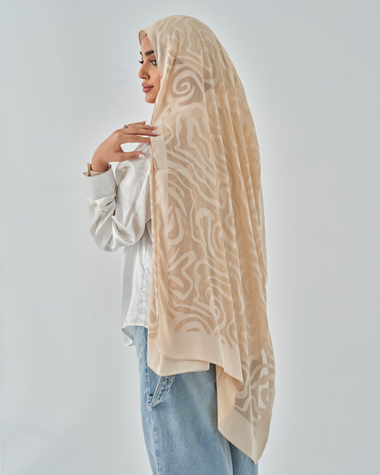 Chiffon Tie Jakar Devore